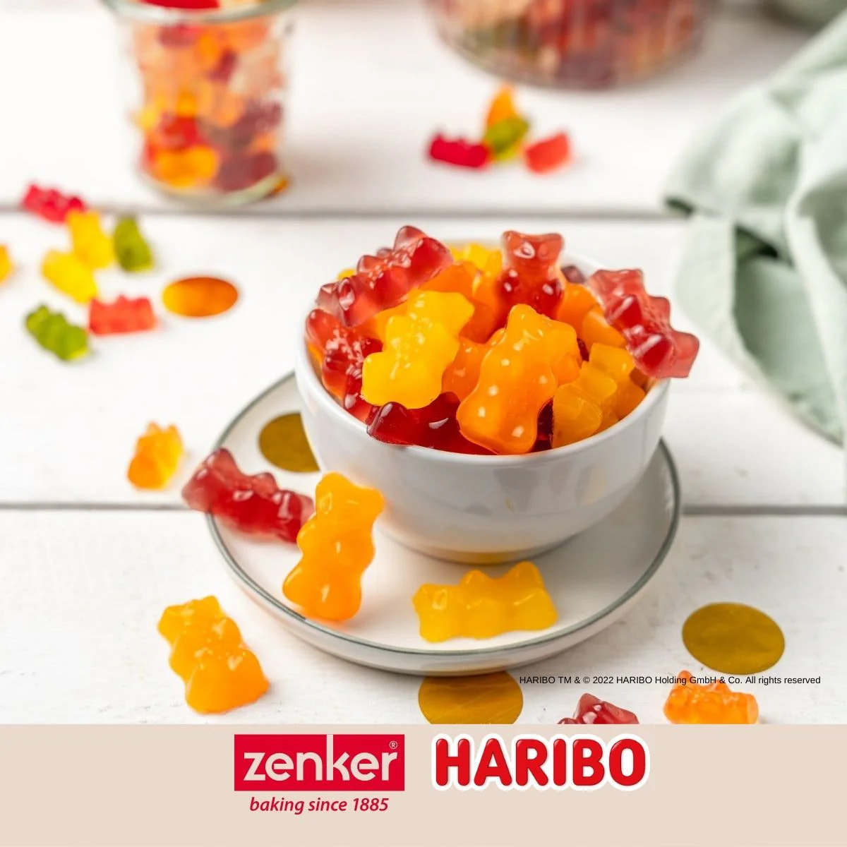 Bac à glaçons 12 empreintes en forme d'oursons Zenker Haribo