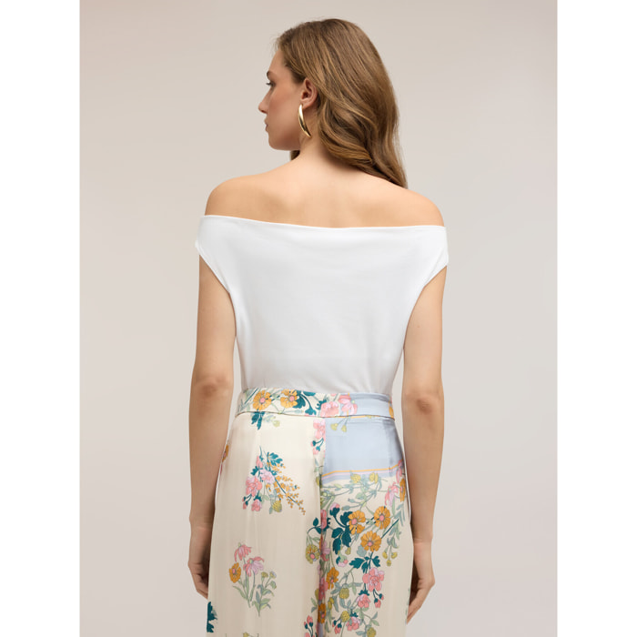 Motivi - Top off-shoulders - Bianco