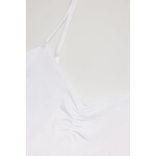 Canotta bianca in cotone biologico