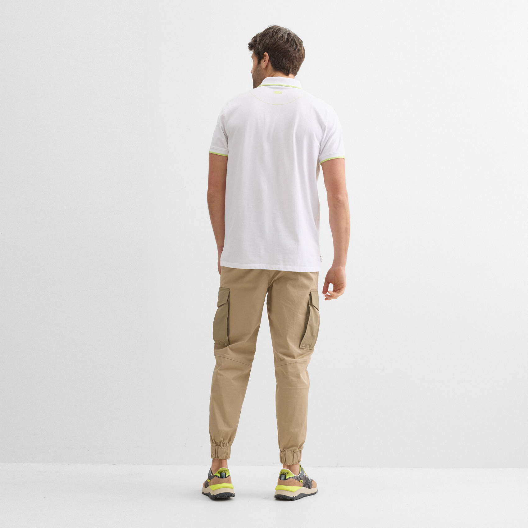 Polo MUNICH slam lifestyle de algodón blanco