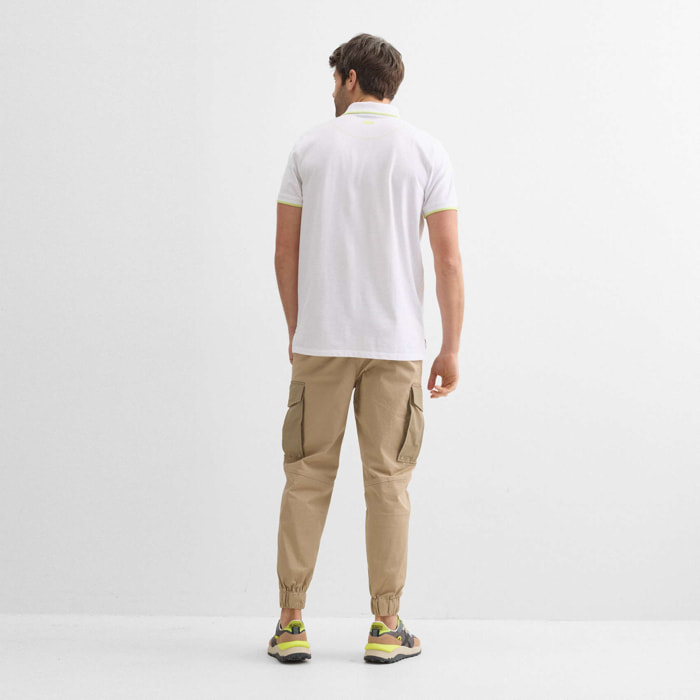 Polo MUNICH slam lifestyle de algodón blanco