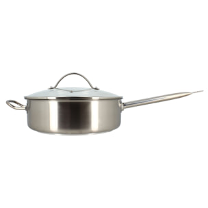 Sauteuse professionnelle en inox 28cm - tous feux PROFESSIONNEL