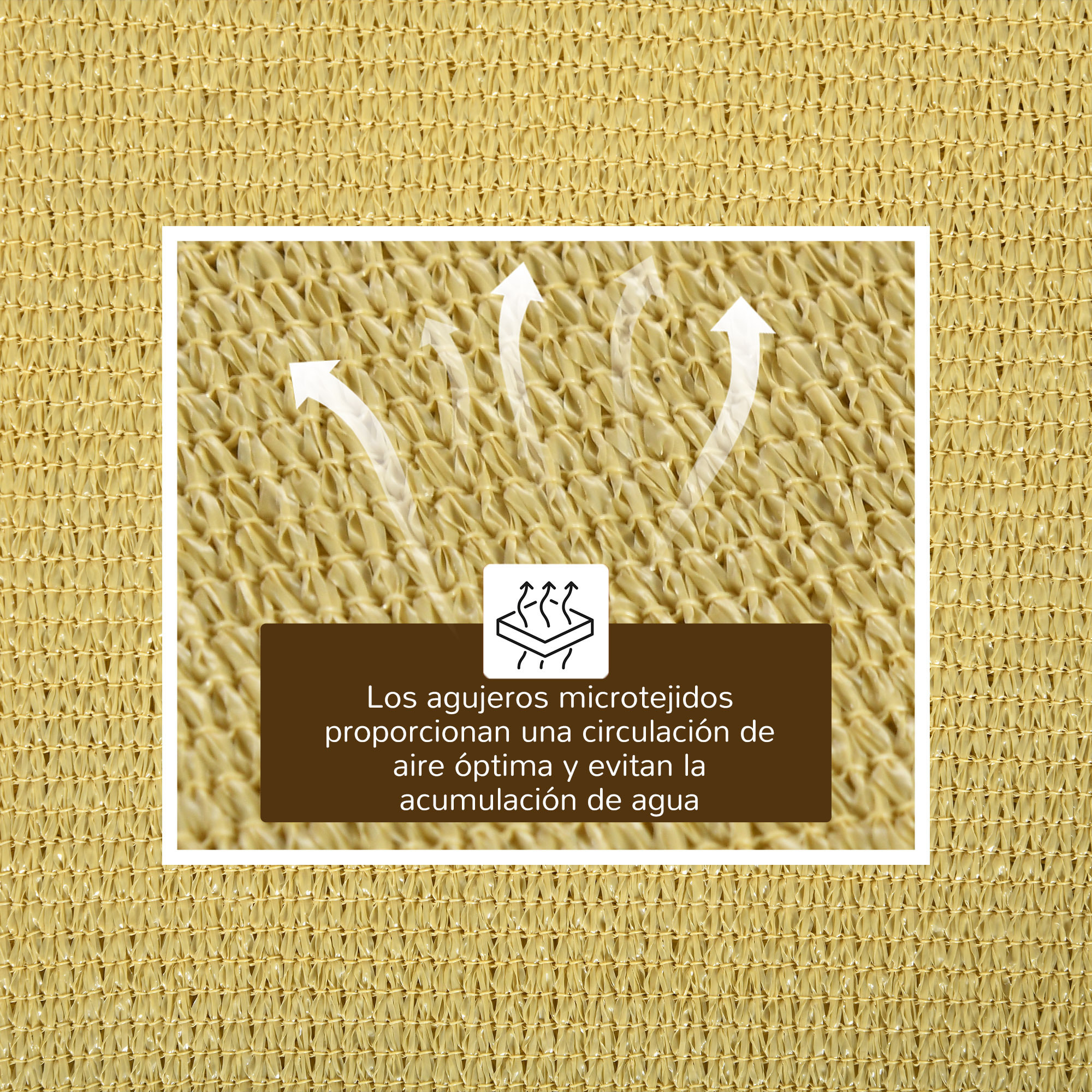 Toldo Vela de Sombra Rectangular 6x4 m Toldo de Terraza Protección Rayos UV para Exterior Patio Jardín Beige