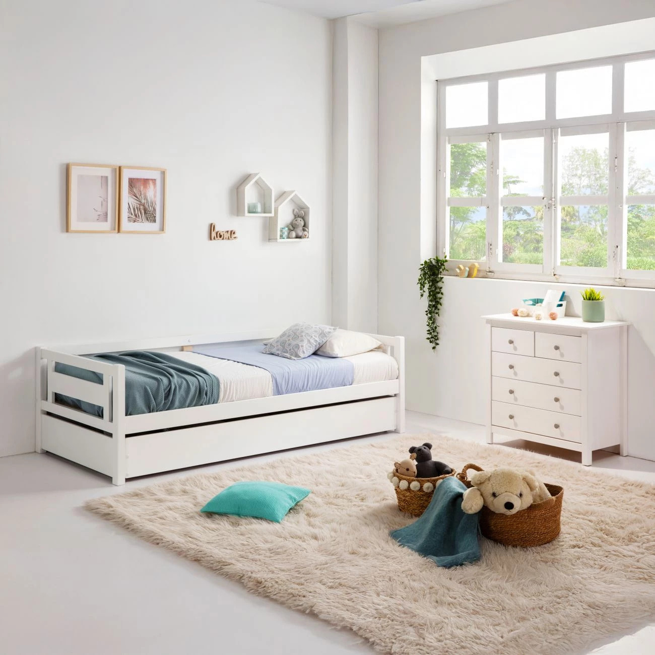 Cómoda Bay 5 cajones Blanco