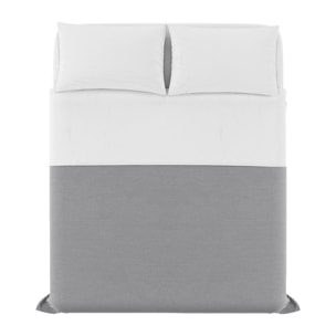 COMPLETO LETTO NATURAL COLOUR MADE IN ITALY COTONE-BIANCO/BIANCO MATRIMONIALE