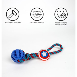 Juguete Para Perro Cuerda Avengers Capitan America