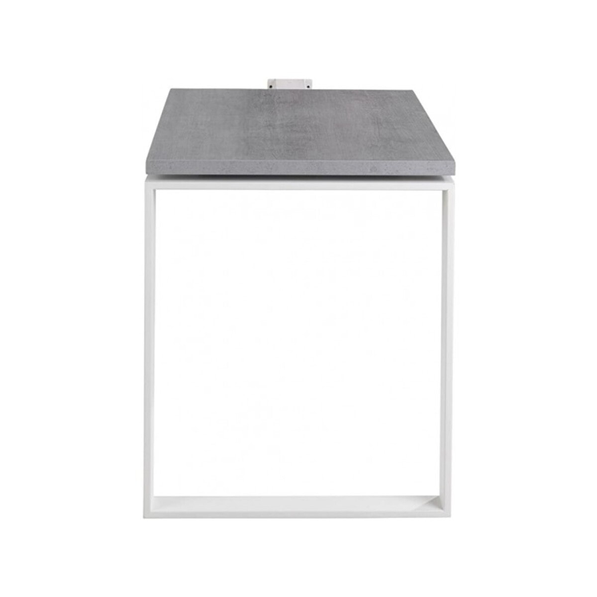 Retour de bureau effet gris béton L.90 cm - OFFICIO