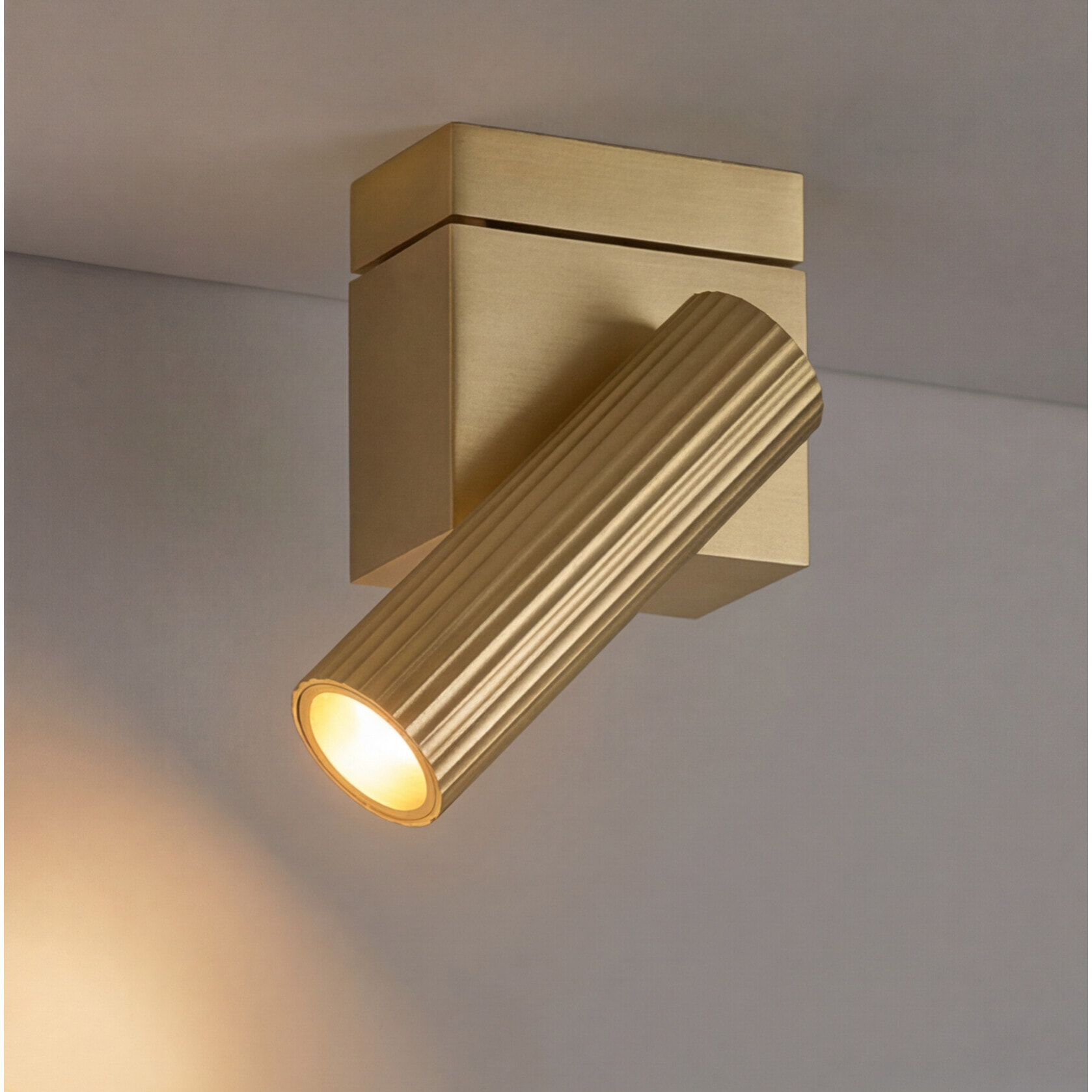 Ledsc4 - Proyector Prolix Single Aluminio, PMMA Oro mate, Transparente