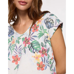 Camiseta Manga Corta Blanco - Hibimon