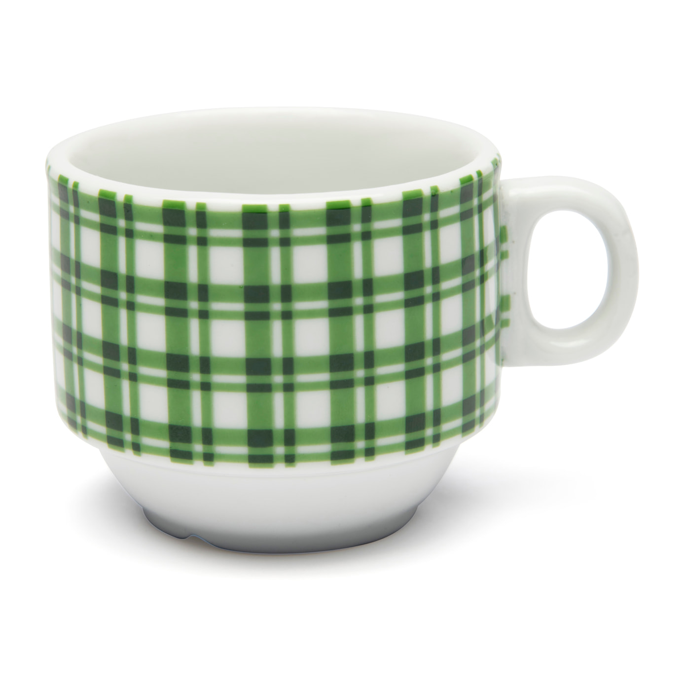 Coffret 4 tasses à café avec support Excelsa – Green Winter, Porcelaine Verte