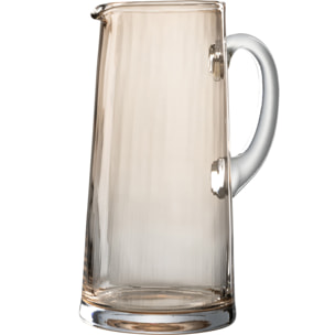 J-Line carafe Longue - verre - transparent/ambre