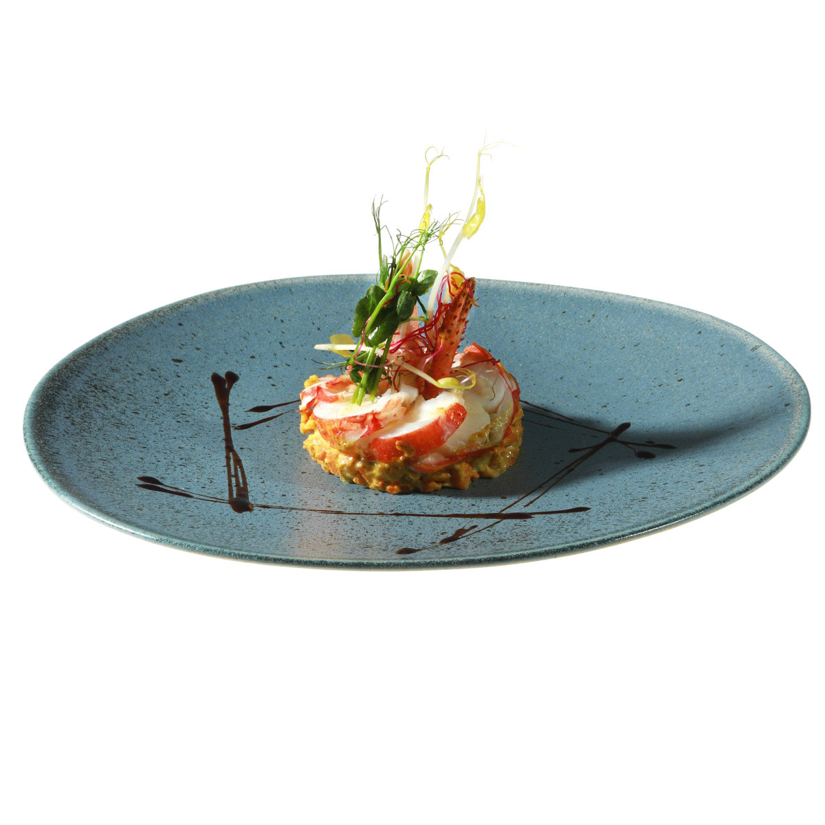 Nina Azul - Juego de 6 plato llano 27 cm