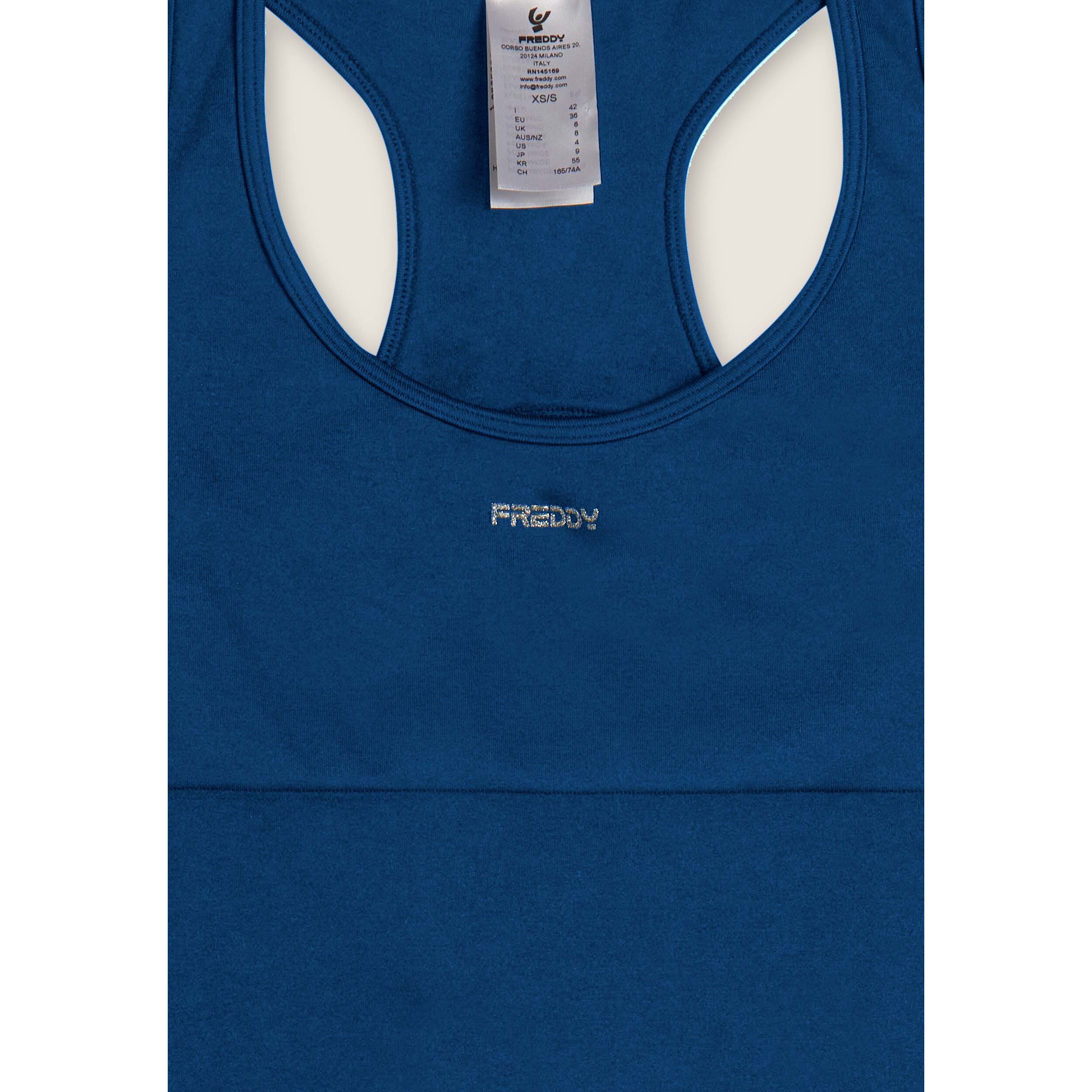 Tuta jumpsuit seamless con schiena scoperta e cuciture shaping