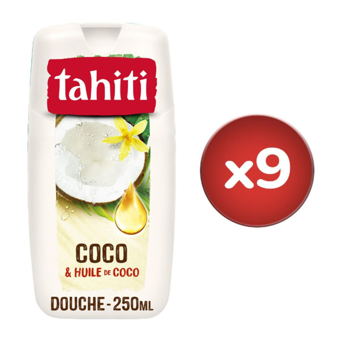 Pack de 3 - Lot de Gels douche Tahiti coco & huile de coco