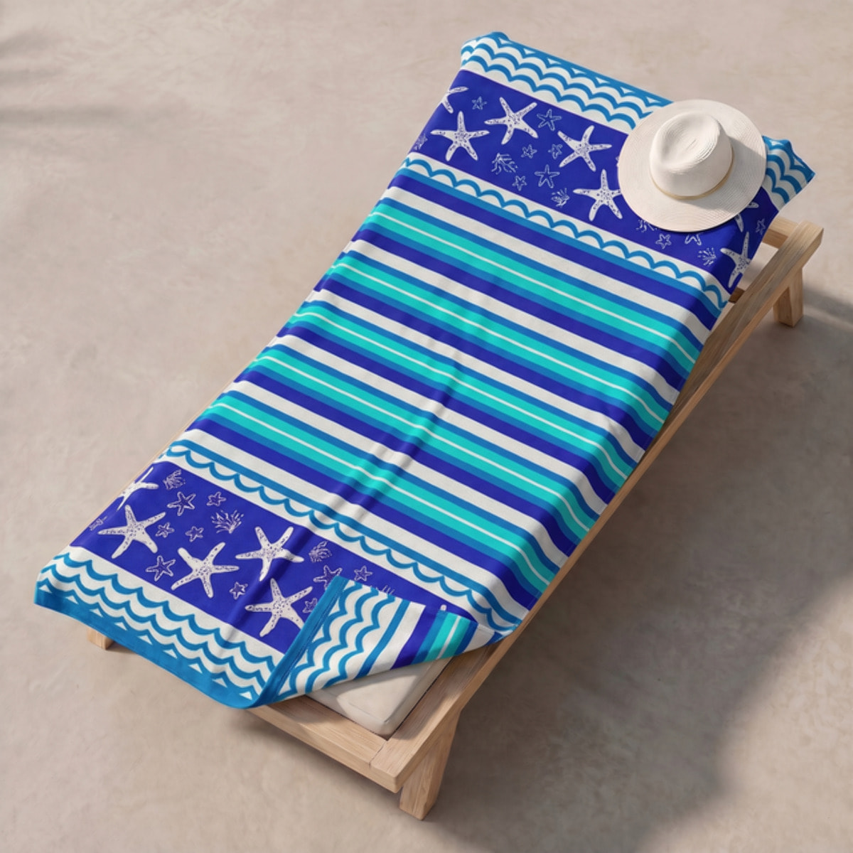 Telo mare in spugna jacquard, 90x165 cm, 100% cotone egiziano, morbido e super assorbente, asciugamano spiaggia grande con fantasia marina colorata, resistente e certificato OEKO-TEX, ideale per mare piscina e viaggio