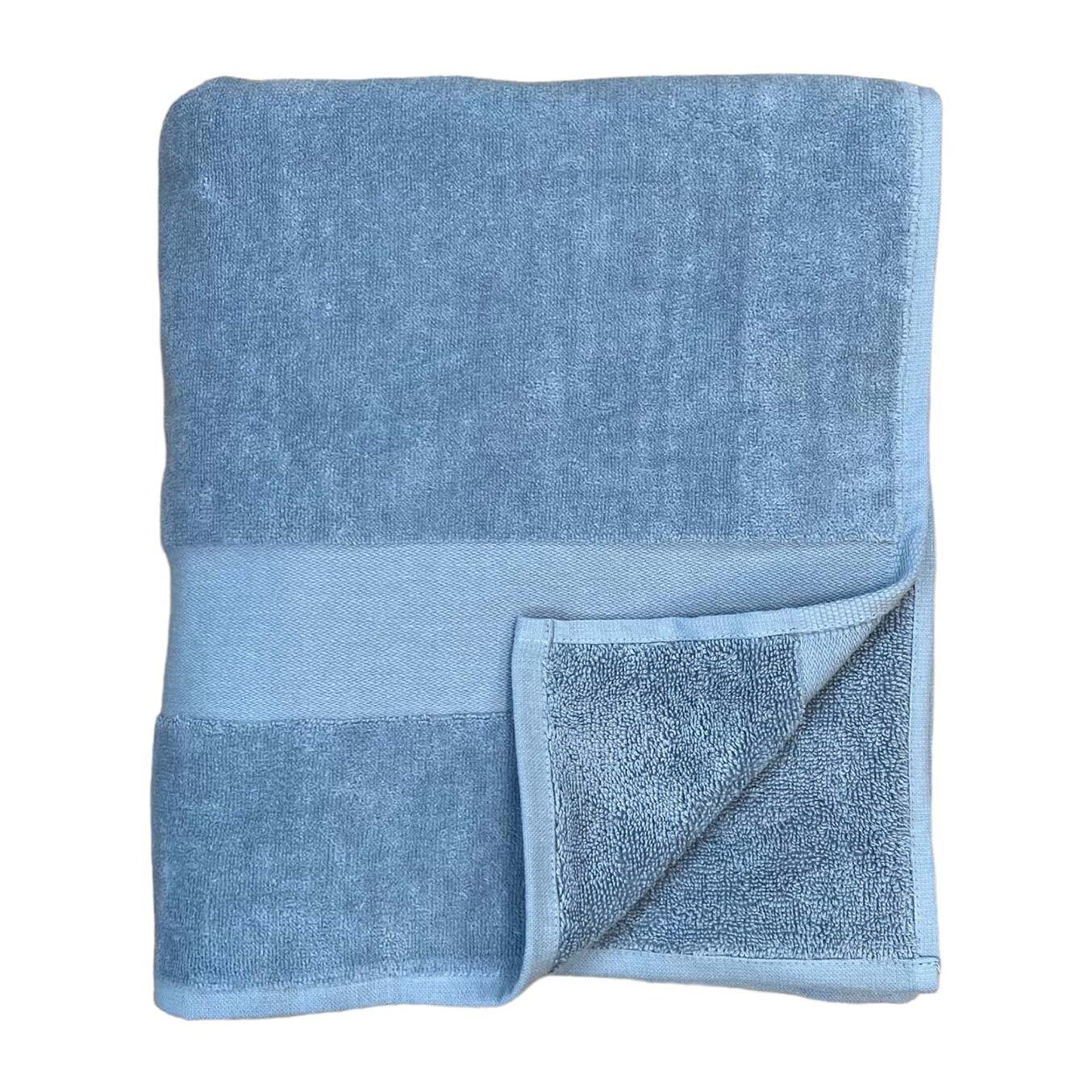 Serviette de bain L éponge velours unie - Classy Quarry - 500g/m²
