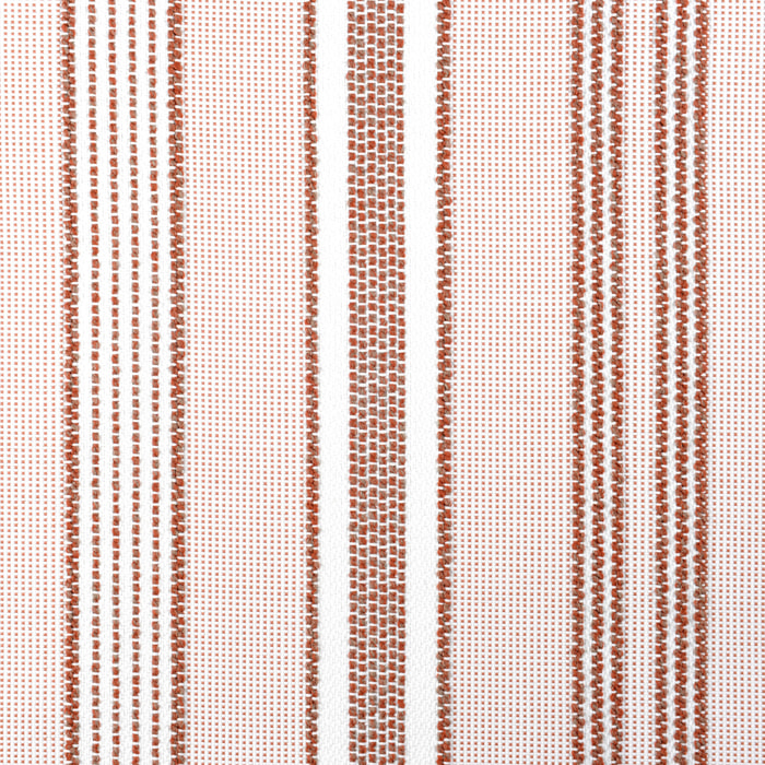 Rideau extérieur déperlant rayé - Orange corail