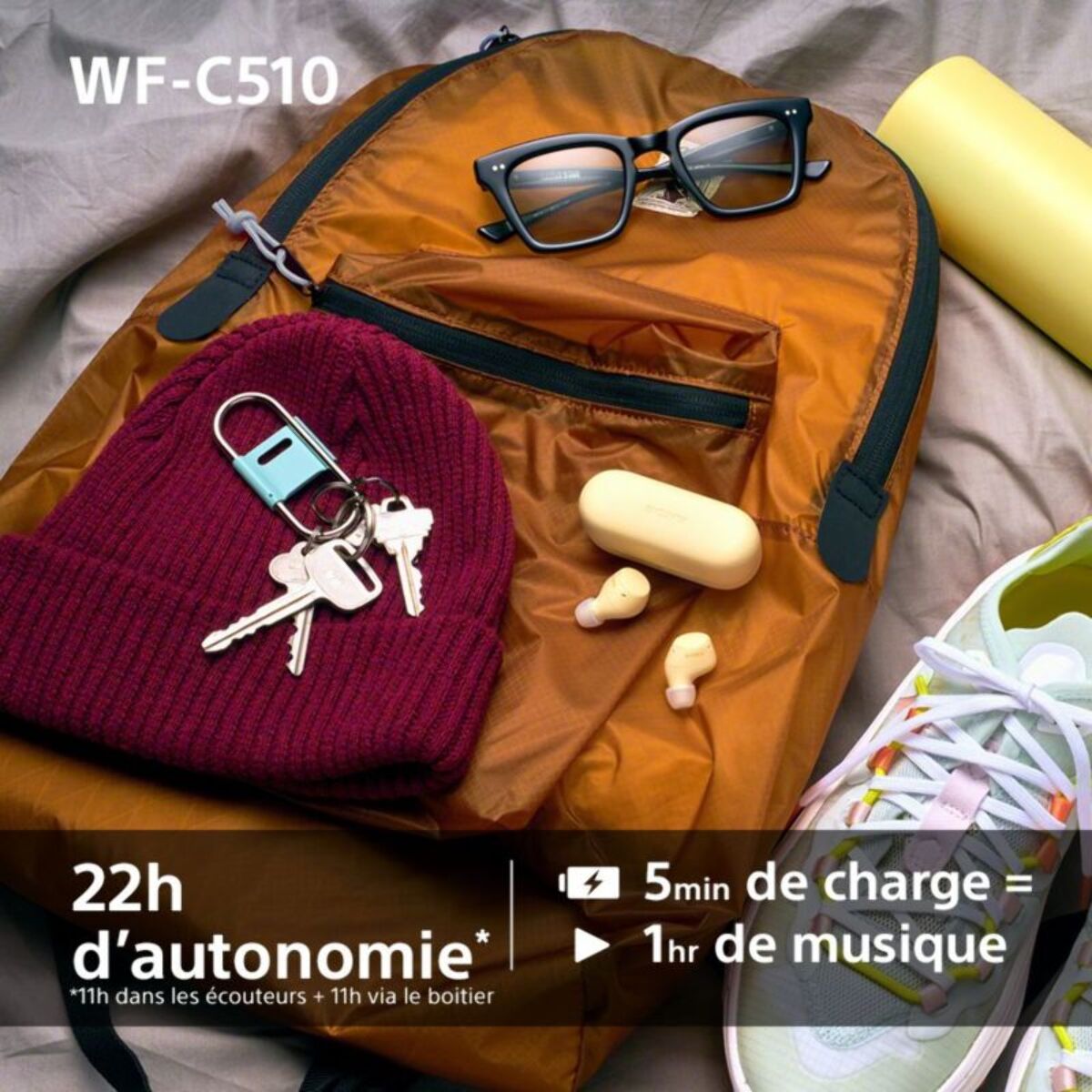 Ecouteurs SONY WF-C510 Noir