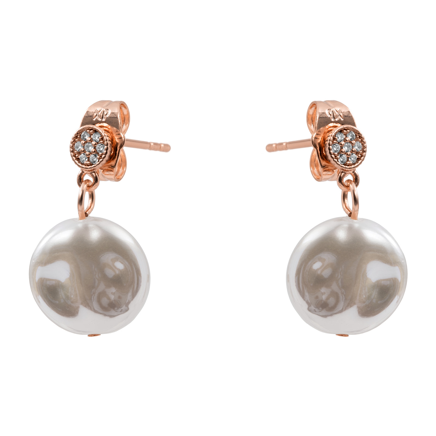 Pendientes Rajlas acabado oro rosa 18k