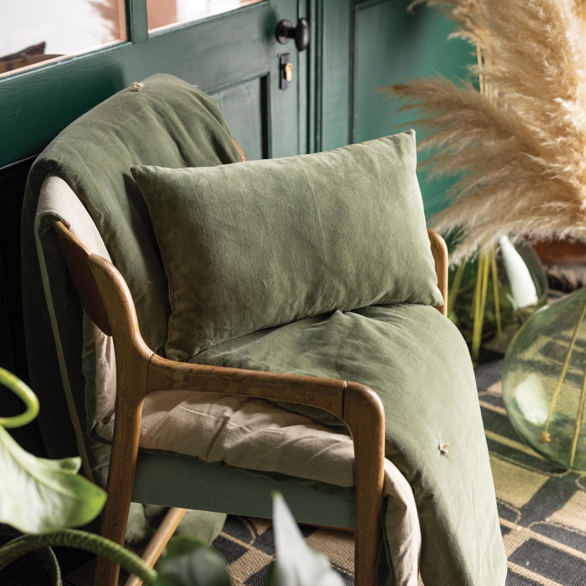 Coussin uni Elise