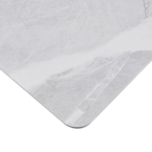 Tavolo da bar con effetto marmo grigio 70x70x77,5 cm - Tahlia