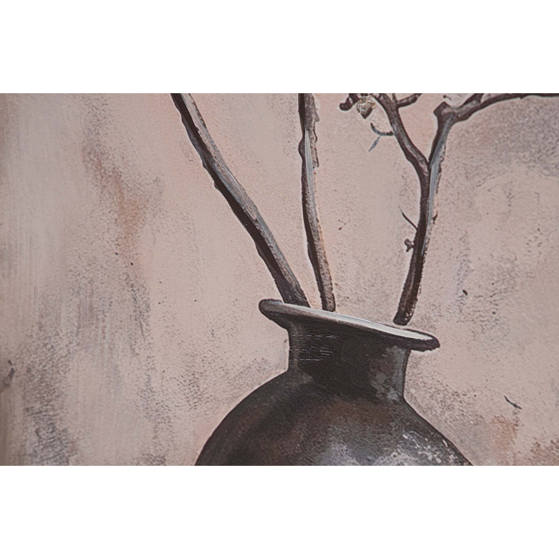 Cuadro Jarrones 80% Pintado A Mano 80x4x120 Cm