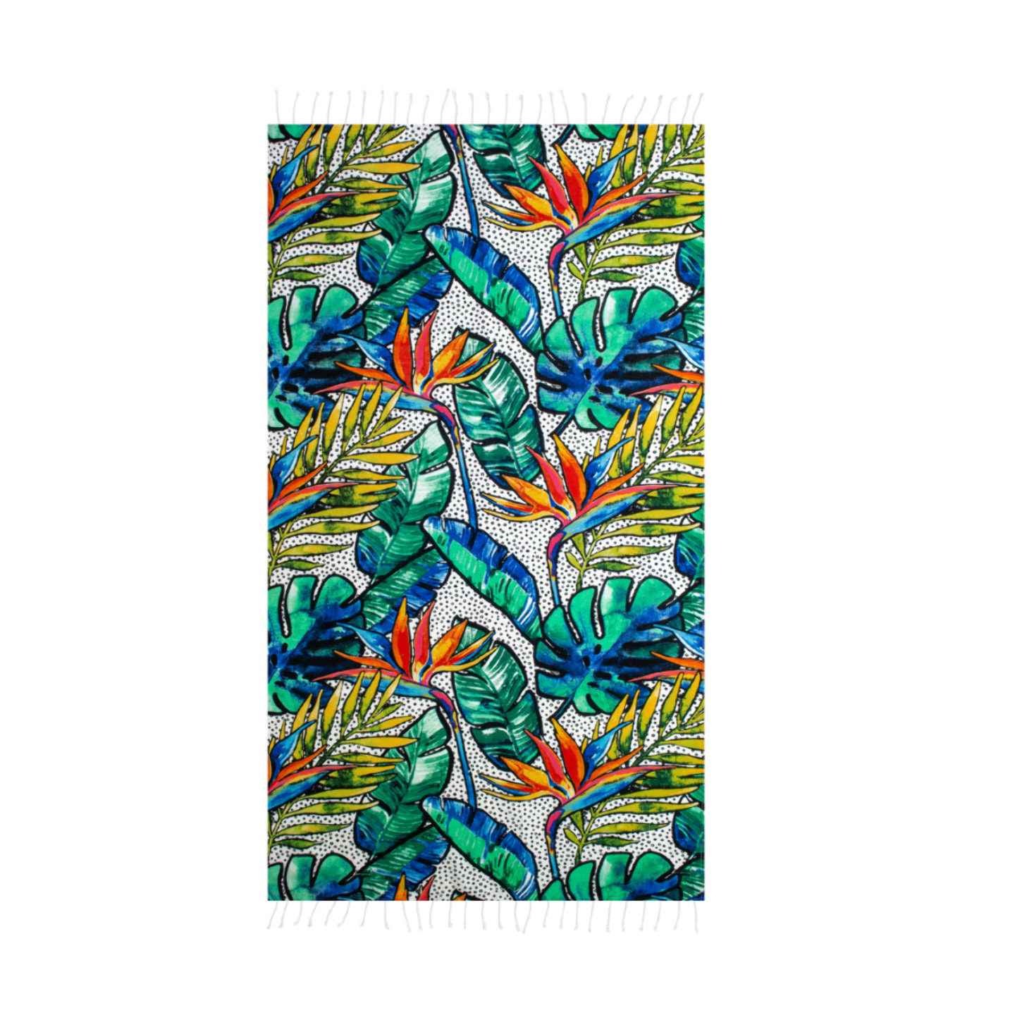 Telo Mare Fouta Modello Bali Con Frange