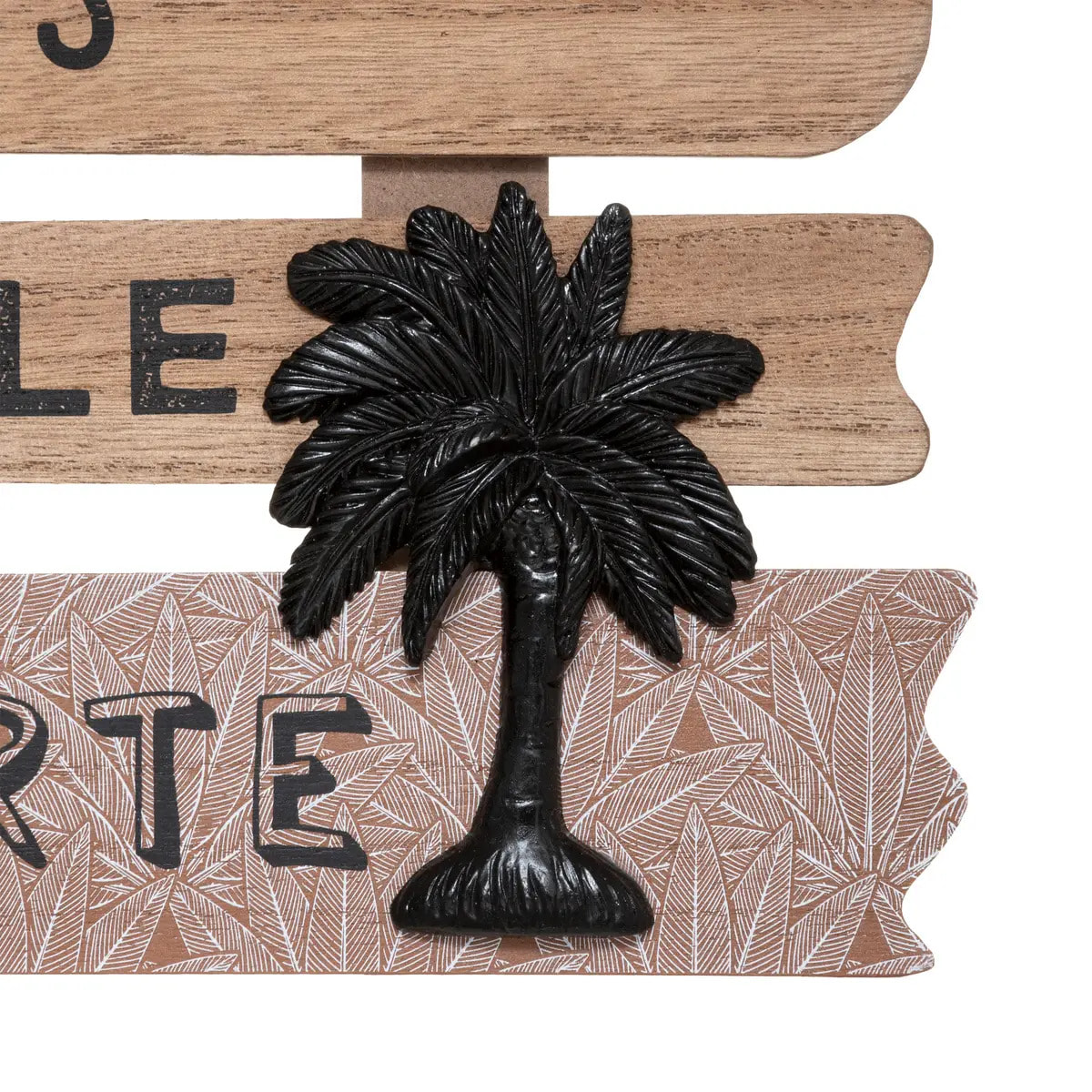 Déco murale "Cuba" bois 37x32cm