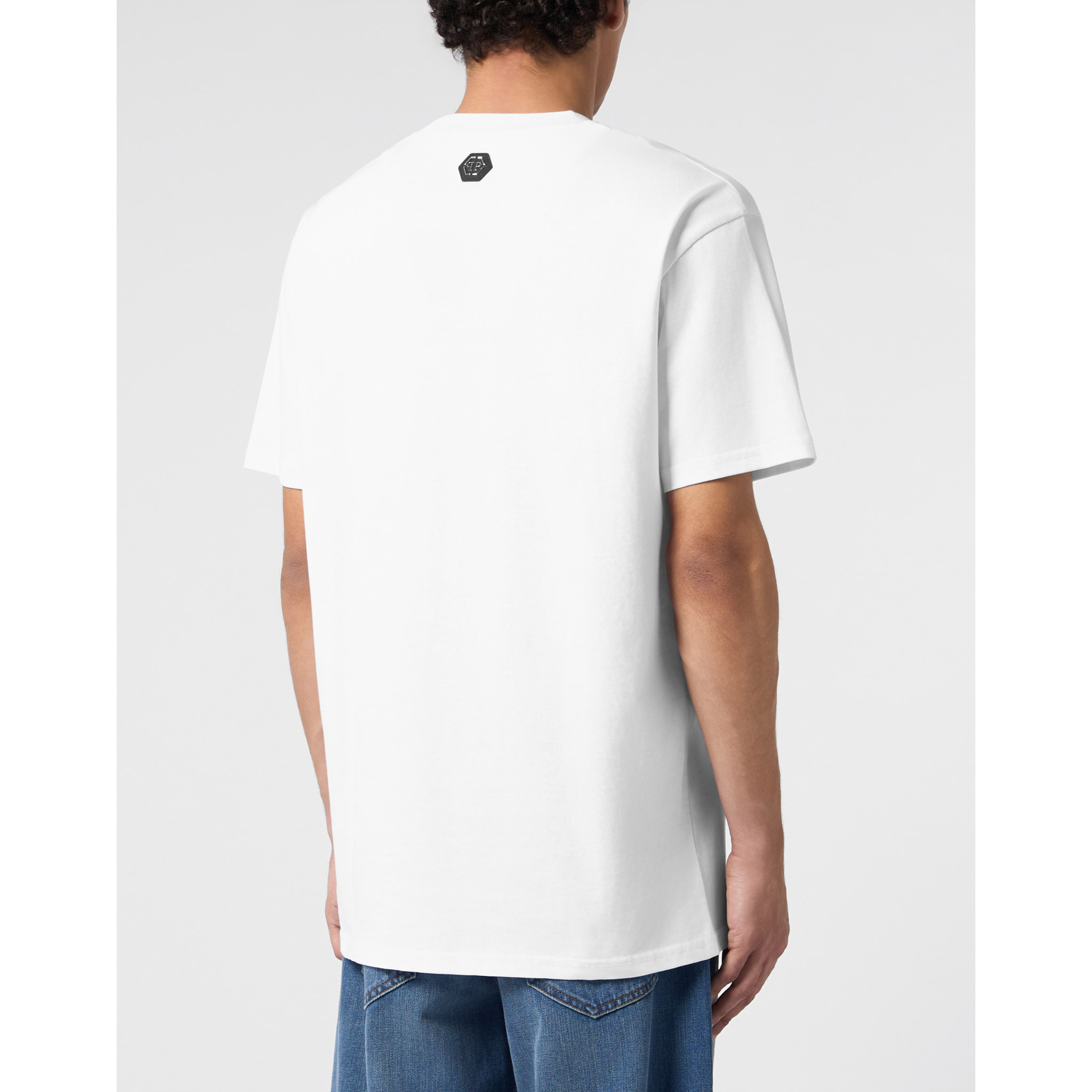 PHILIPP PLEIN Camiseta de cuello redondo y manga corta TEDDY