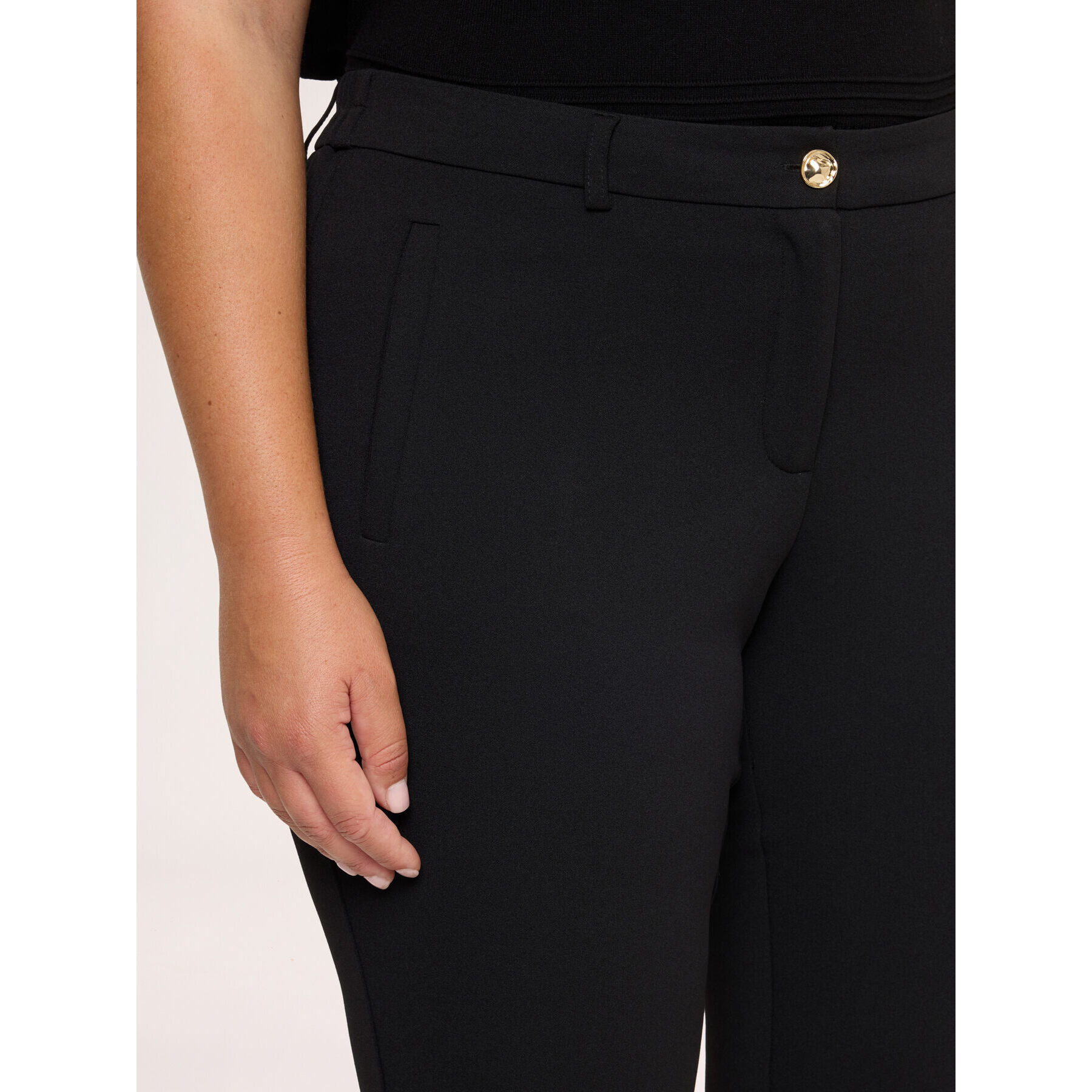 Fiorella Rubino - Pantaloni New York in tessuto stretch - Nero