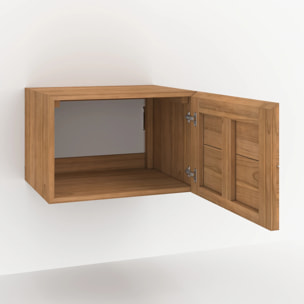 Meuble de salle de bain suspendu en bois de teck 60 cm - Hera
