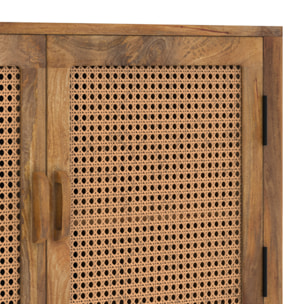 Buffet 2 portes en cannage - Tiki