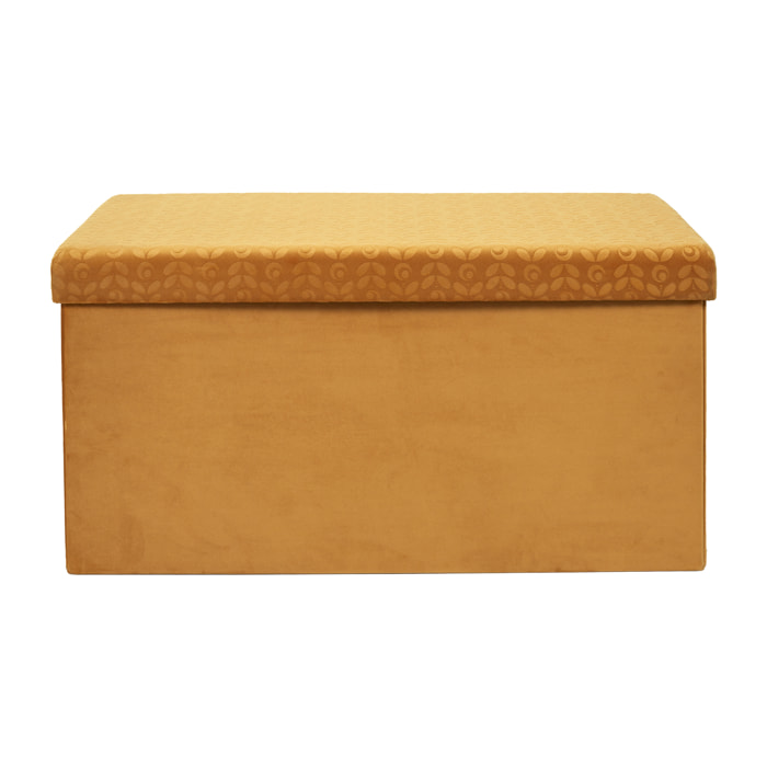 Coffre Banc Pliable Retro Moutarde