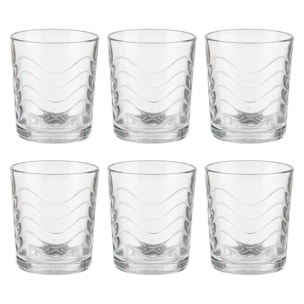 Set 6 vasos 265ml ondas sella colección vivalto