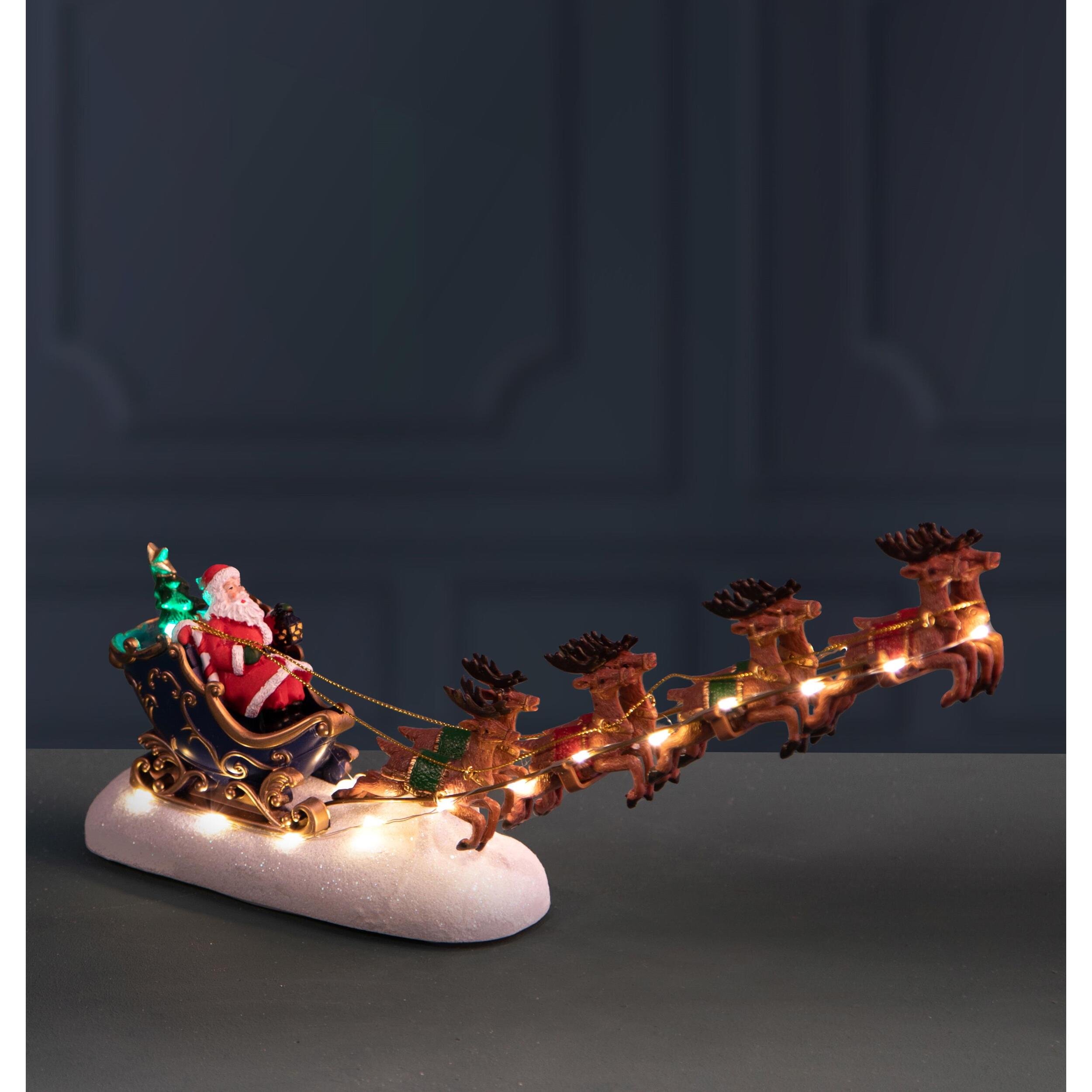 Babbo nat. con slitta con led - Pezzi 1 - ALTRO - Bianchi Dino SpA