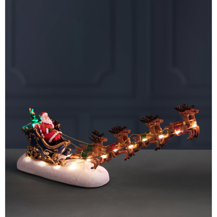 Babbo nat. con slitta con led - Pezzi 1 - ALTRO - Bianchi Dino SpA