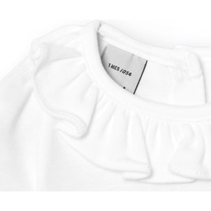 Body bebé manga corta cuello volante