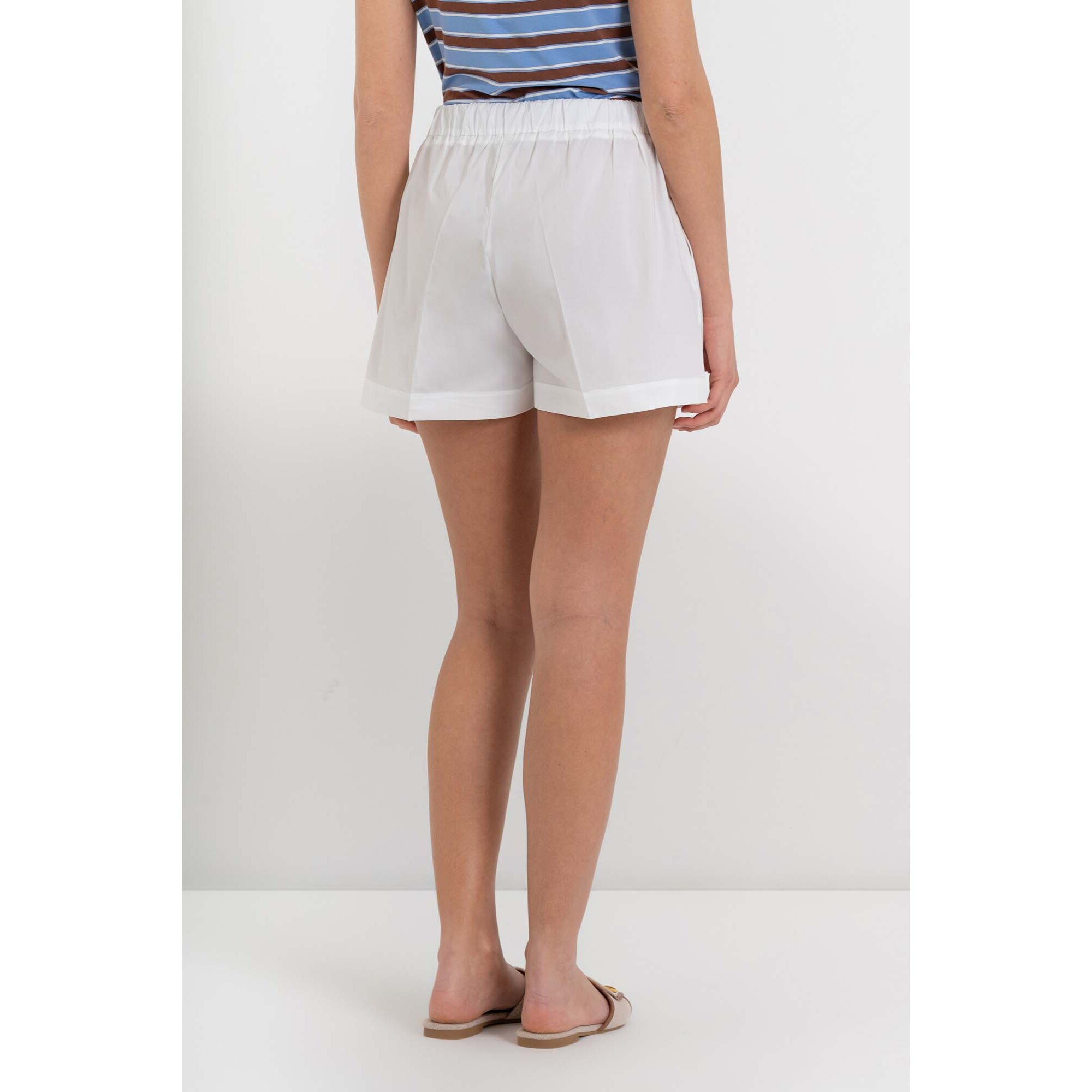 Kocca - Shorts da donna in cotone a vita alta con tasche Donna