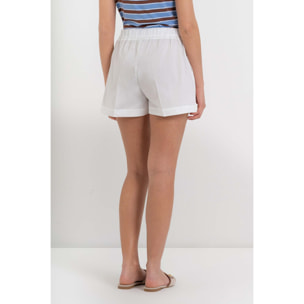 Kocca - Shorts da donna in cotone a vita alta con tasche Donna