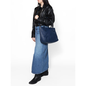 Borsa a spalla da Donna Lorena in Vera Pelle Made in Italy 26x39x13 cm