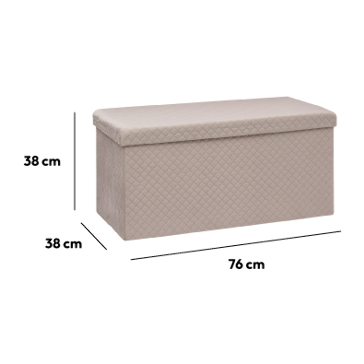 Pouf double pliant Velour lin Mix N' Modul