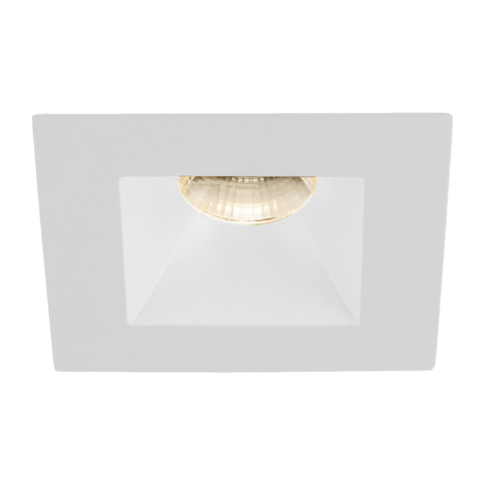 LEDS C4 Downlight Play Deco Symmetrical Square Fixed 11.9W Blanco Cálido 3000K CRI 92, Iluminación Interior