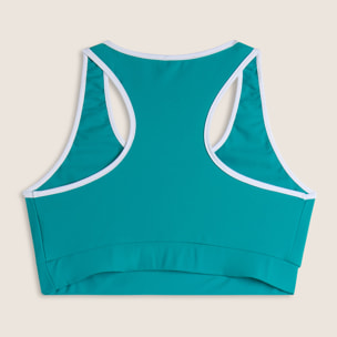 Reggiseno Sportivo con Supporto Medio e bordature a contrasto