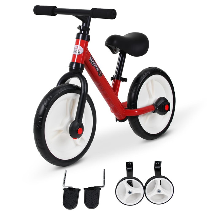 Vélo Multifonctions Draisienne Tricycle Pour Enfants 3 Ou 2 Roues - Rouge à  Prix Carrefour