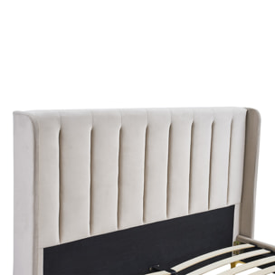 Sommier avec tête de lit Lavezzi | Coloris Beige
