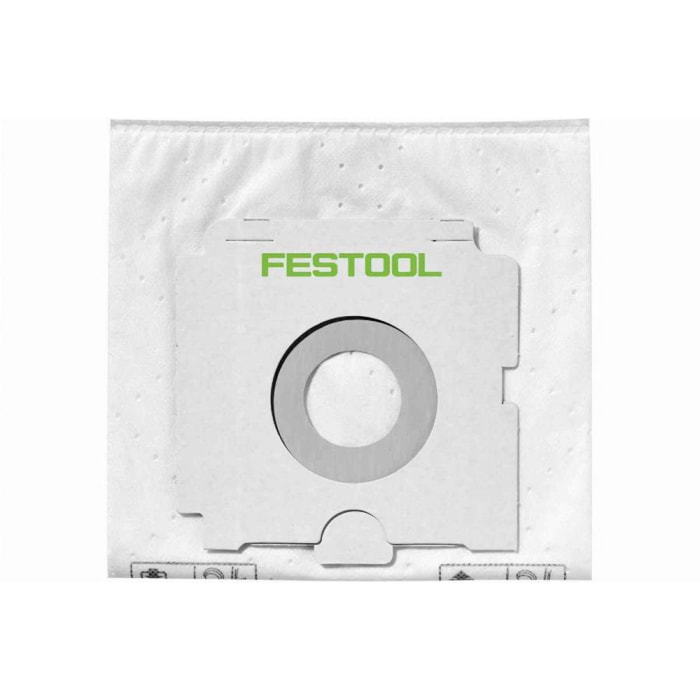 Sac filtre papier SelfClean SC FIS-CT 36/5 - FESTOOL - 5 sacs - 496186