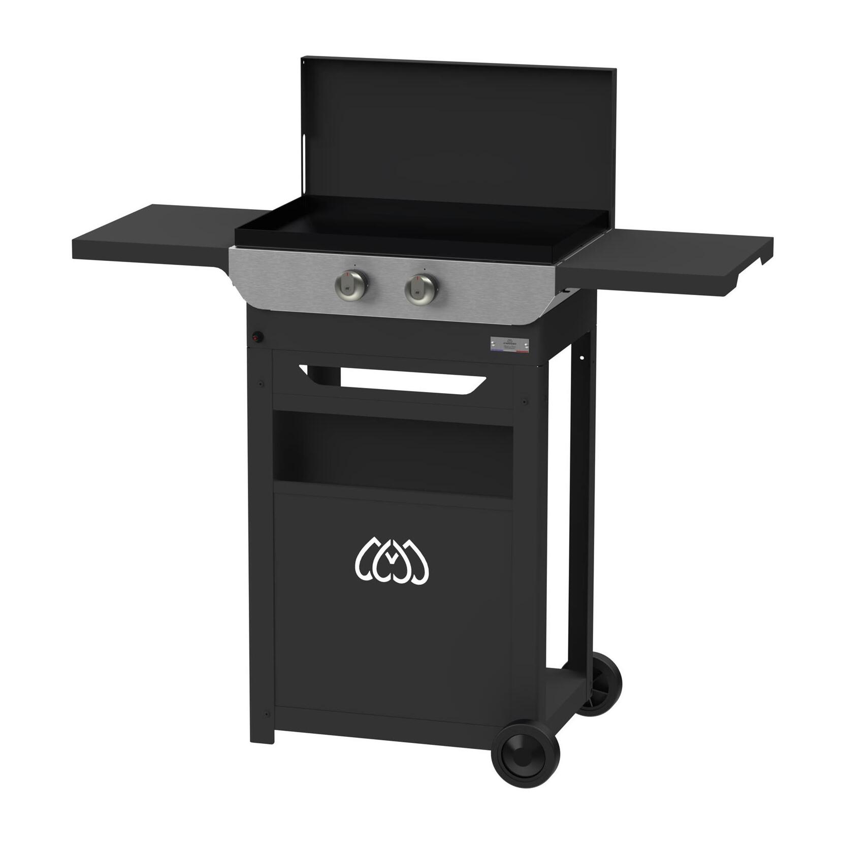 Plancha Original gaz 260 duo Edition (chariot et couvercle inclus) - LE MARQUIER