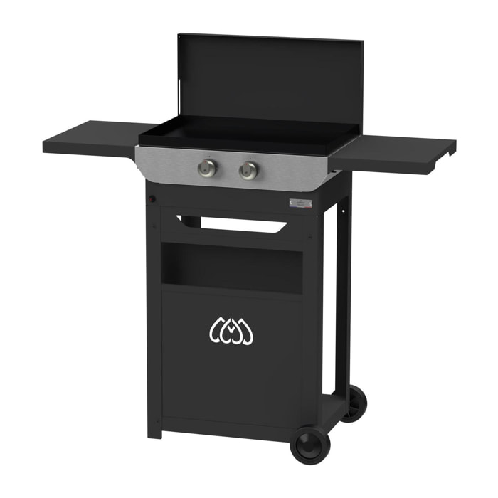 Plancha Original gaz 260 duo Edition (chariot et couvercle inclus) - LE MARQUIER