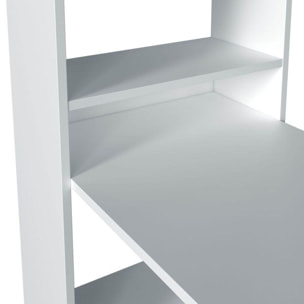 Mesa de escritorio con estantería Duplo Blanco Artik (Blanco Mate)