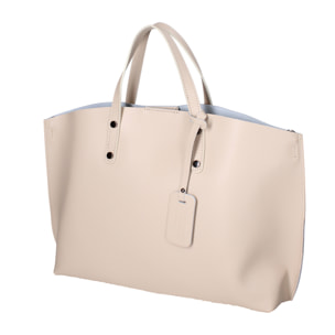 Borsa a spalla da donna In Vera pelle Made in Italy 48x31x11 cm